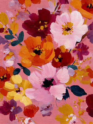 Bloemenveld in Zomerse Kleuren