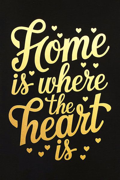 Gold text on black background by Art & Soul Creations