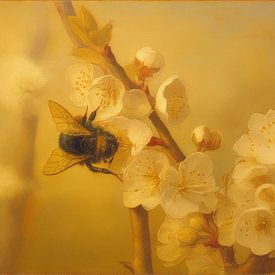 Golden silence in bloom by Miranda Geerts Art