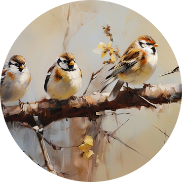 Schilderij: Vogels van Blikvanger Schilderijen