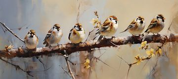 Spring tits by Blikvanger Schilderijen