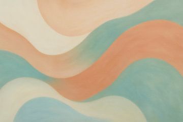 Organic waves in calm tones by Imperial Art House