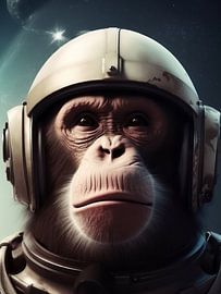 Affe | Zukunft | Weltraum von Eva Lee