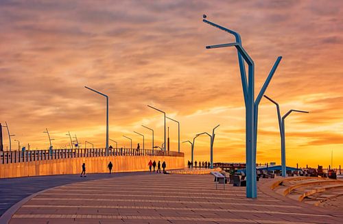 Avondwandeling in Scheveningen boulevard