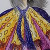 Mode illustratie met patroon en goud accent van Iris Kelly Kuntkes
