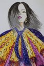 Mode illustratie met patroon en goud accent van Iris Kelly Kuntkes thumbnail