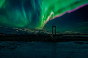Aurora Borealis in Island, Nordlichter