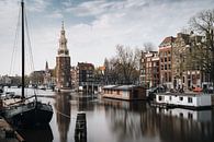 Montelbaan-Turm, Kanal und alte Häuser in Amsterdam, Niederlande. von Lorena Cirstea Miniaturansicht