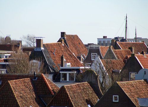 Uitzicht op Harlingen