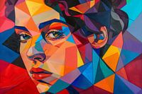 Pop Art Woman Geometric