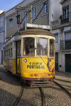 Tram 28 in focus - Beautiful Lisbon by Rolf Schnepp
