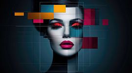 Visionary fragmentation: art of the future by Klaus Tesching - Art-AI