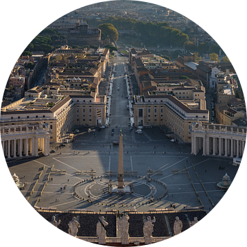 Rome, Vaticaan, uitzicht op St. Pietersplein II van Teun Ruijters