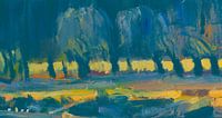 Willows in green and yellow by Nop Briex thumbnail