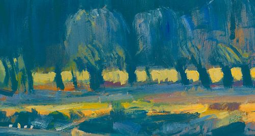 Willows in green and yellow