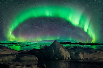 Nordlichter, Aurora Borealis. Island von Gert Hilbink