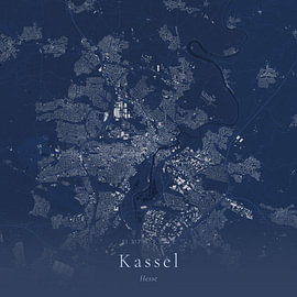 Historische Landkarte von Kassel, Deutschland von Ortsdrucke