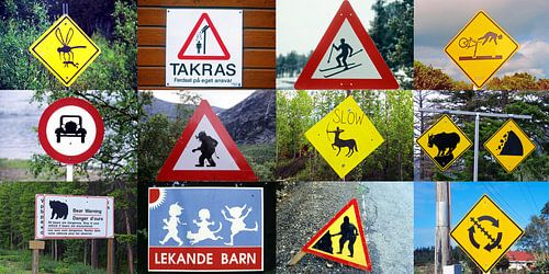 Verkehrsschilder aus aller welt