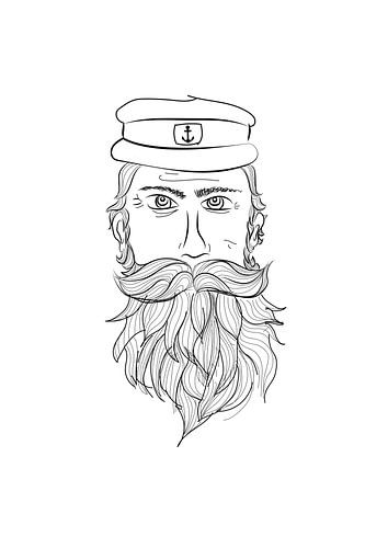 Capitaine d'affiche - pirate - Terschelling