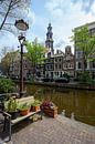 Bloemgracht en Westertoren in Amsterdam van Peter Bartelings thumbnail