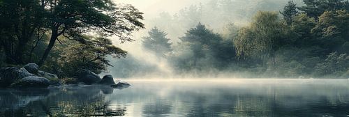 Zen tuin achtergrond banner. Aziatisch seizoensbeeld