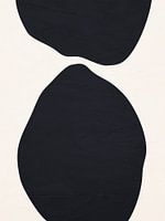 Organische abstrakte Kunst - Schwarz-Weiß-Töne