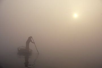 Rührwerk im Nebel von Dick Termond