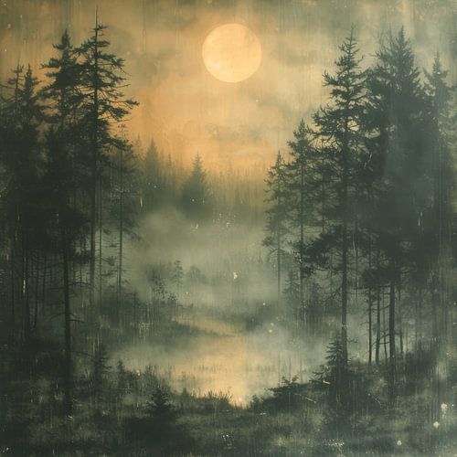 Forêt, paysage de type météorologique