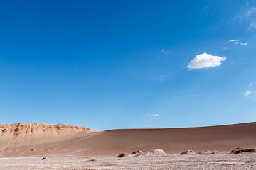 Paysage de sable et de rochers de la vallée de la Lune (Valle de la Luna) dans l'Atac. sur WorldWidePhotoWeb