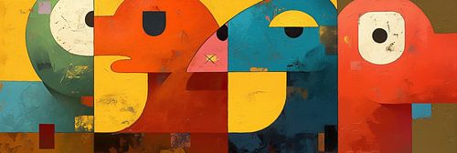 Abstrakte Formen | Bunte Köpfe