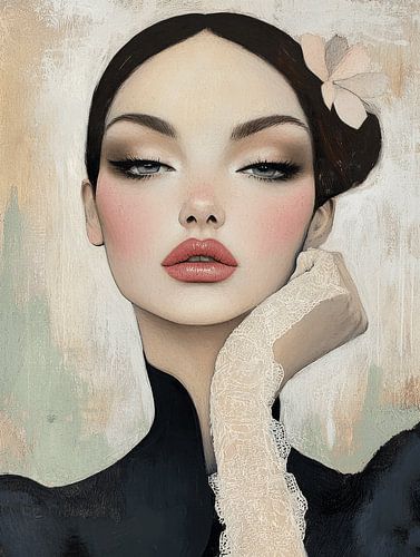 Modern en abstract portret