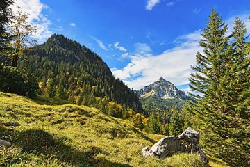 Idyllisch berglandschap in de herfst van Andreas Föll