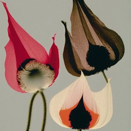 Abstrakte und bunte Blumen