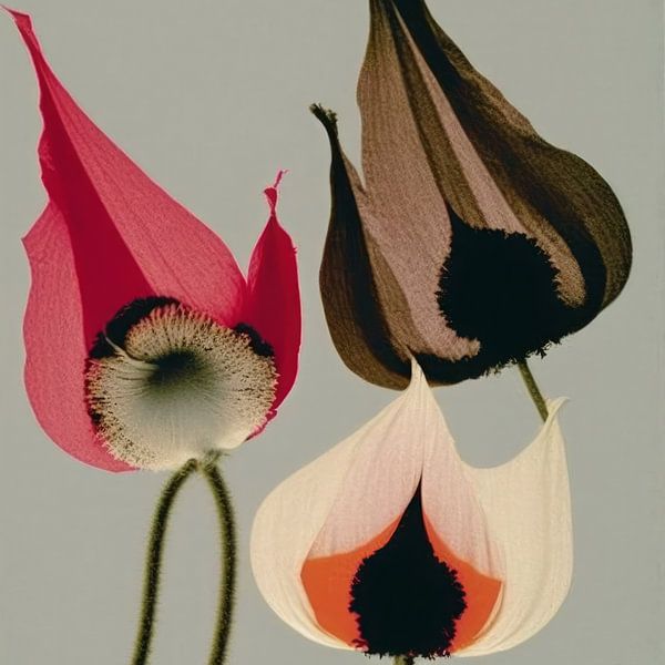 Abstract and colourful flowers by Studio Allee