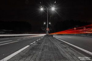 Lightpainting : Passage de voitures sur Jarno De Smedt