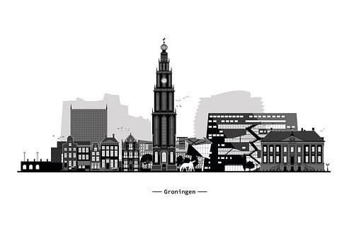 Skyline van Groningen