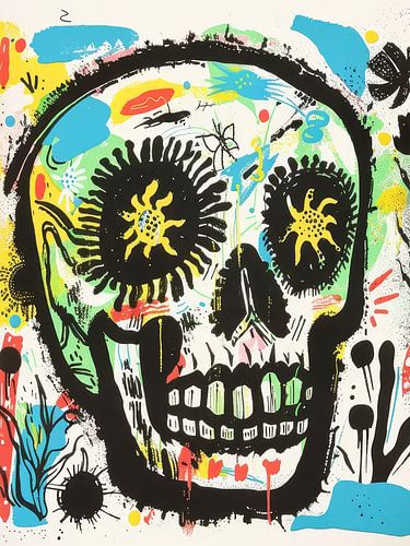 Sugar Skull Style Abstract