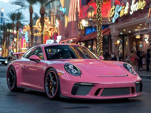 Pink Porsche in Las Vegas