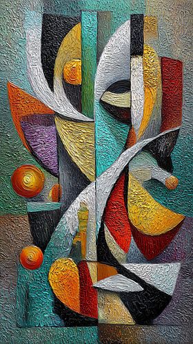 Kleurige abstracte graffiti