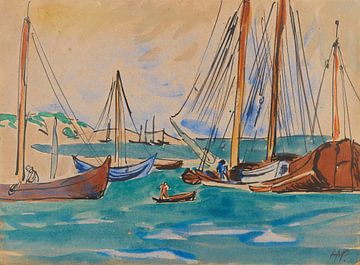 Max Pechstein, Near the Harbour of Nidden, 1909 by Atelier Liesjes