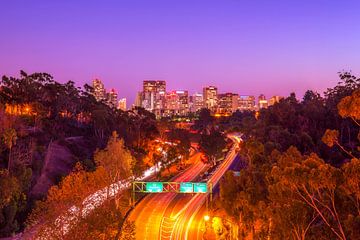 San Diego Skyline vanuit Balboa Park van Joseph S Giacalone Photography