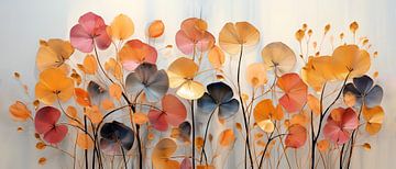 Peinture abstraite de fleurs sur Preet Lambon