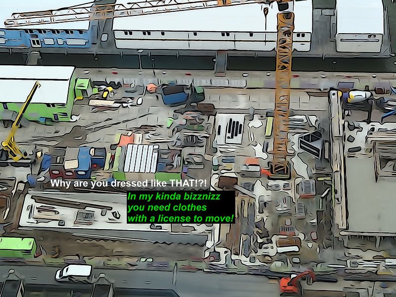 Small Talk: Clothes With A License To Move! by MoArt (Maurice Heuts)