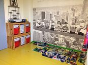 Klantfoto: Lunch atop a skyscraper Lego edition - New York van Marco van den Arend