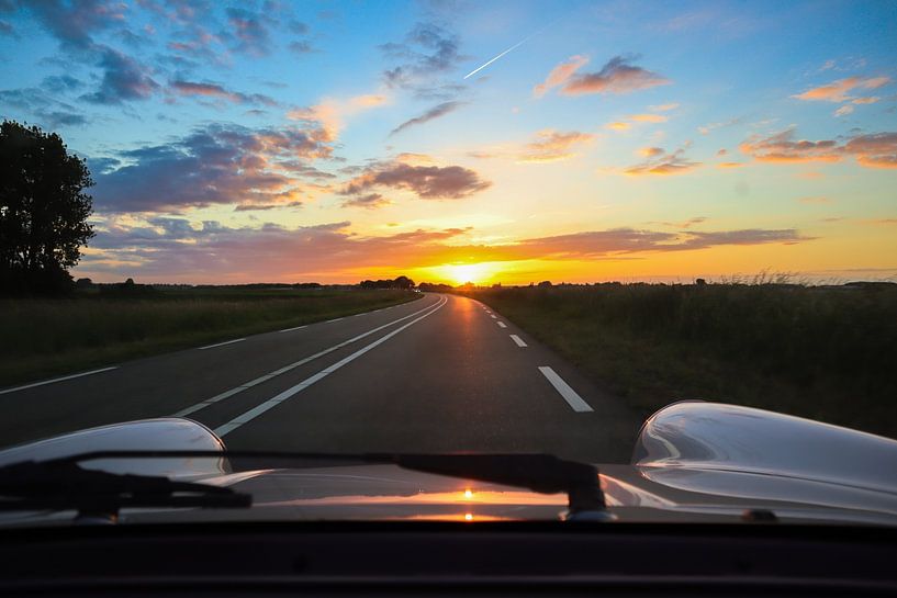 Porsche 911 sunset by The Wandering Piston