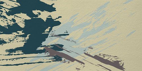 Abstracte minimalistische kunst in Wild Wonder Flexa kleuren III