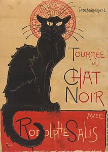 Poster for the theatre cafe Le Chat Noir in Paris, Théophile Alexandre Steinlen