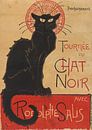 Affiche voor het theatercafé Le Chat Noir in Parijs, Théophile Alexandre Steinlen van Prints in Paris thumbnail