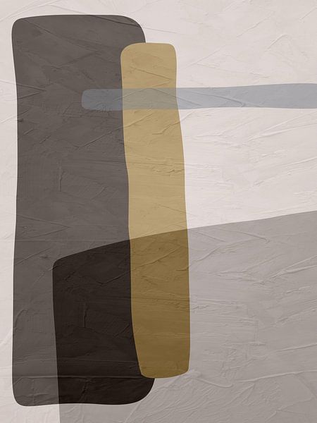 Organic abstract art - earthy tones by Online Arts