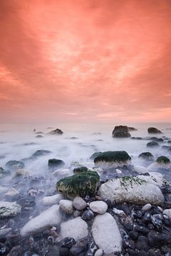 Warm Coastal Sunset by Bert Beckers